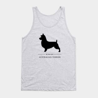 Australian Terrier Black Silhouette Tank Top